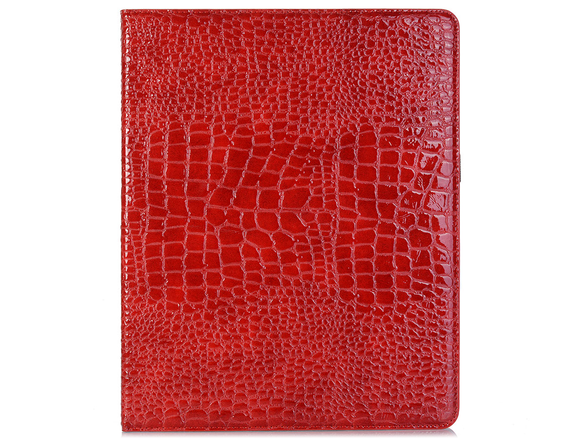 Croco Stand Folio Case Rood - iPad Pro 12.9 2018 hoesje