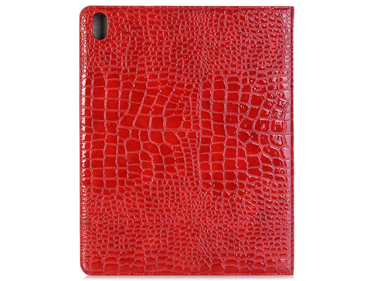 Croco Stand Folio Case Rood - iPad Pro 12.9 2018 hoesje