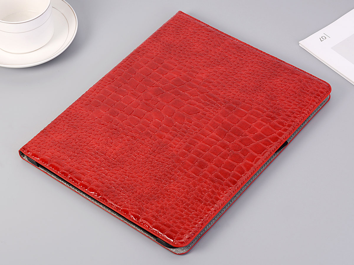 Croco Stand Folio Case Rood - iPad Pro 12.9 2018 hoesje