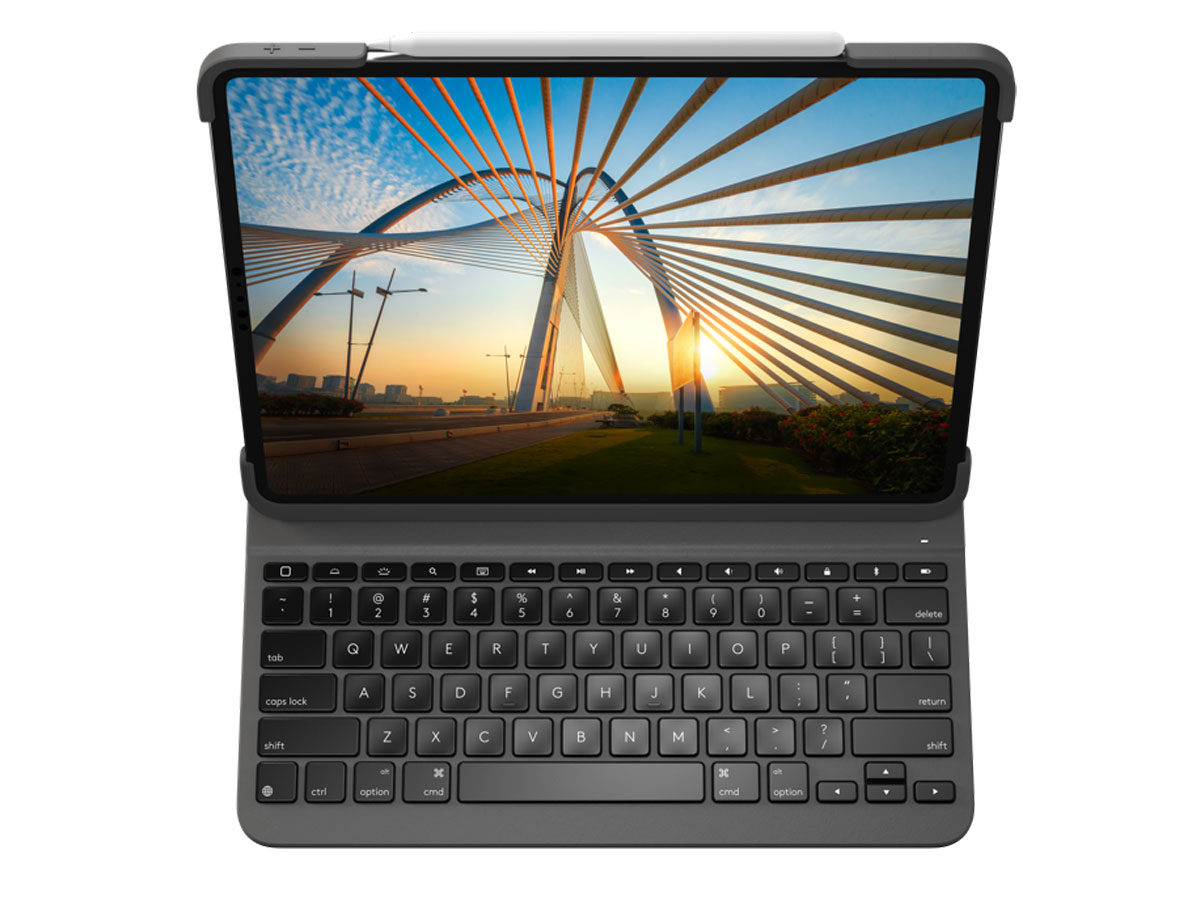 Logitech Slim Folio Pro - iPad Pro 12.9 2018 Toetsenbord Hoesje (QWERTY)