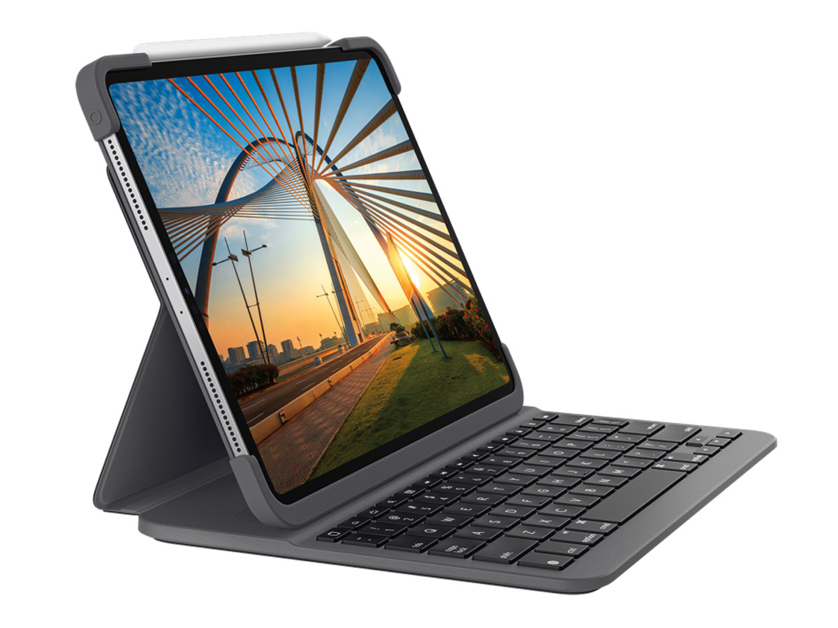 Logitech Slim Folio Pro - iPad Pro 12.9 2018 Toetsenbord Hoesje (QWERTY)