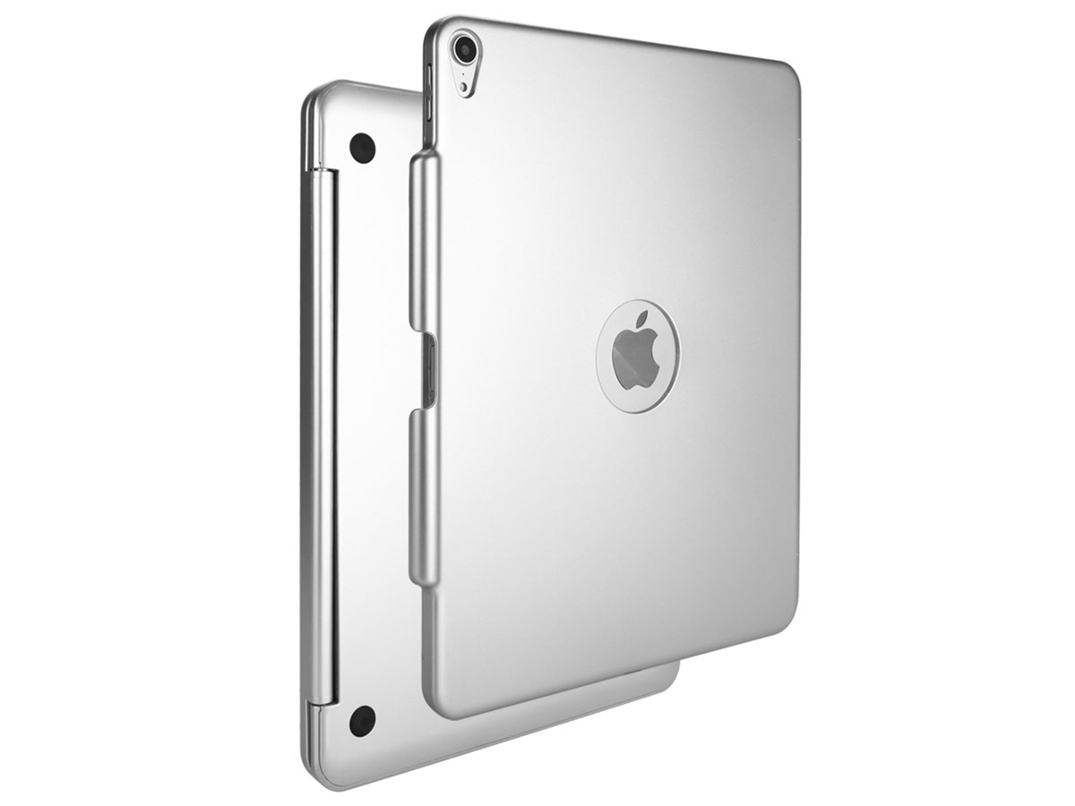Bluetooth Toetsenbord Case Zilver - iPad Pro 12.9 (2018) Hoesje