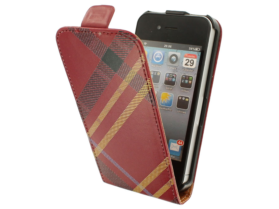 Call Candy Tartan Flip Case - Hoesje voor iPhone 4/4S