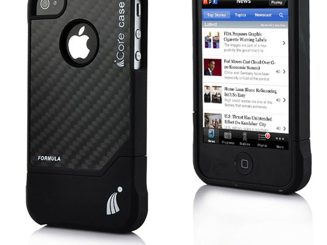 Carbon-Fiber Racing Slider Case voor iPhone 4/4S