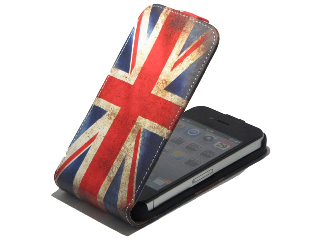 Great Brittain Vintage Flip Case voor iPhone 5/5S
