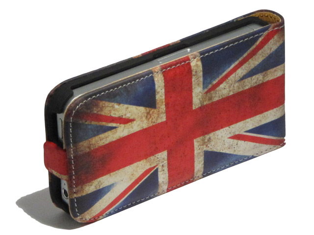 Great Brittain Vintage Flip Case voor iPhone 5/5S