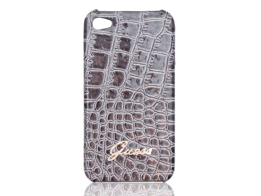 Guess Glossy Croco Click-on Case voor iPhone 4/4S