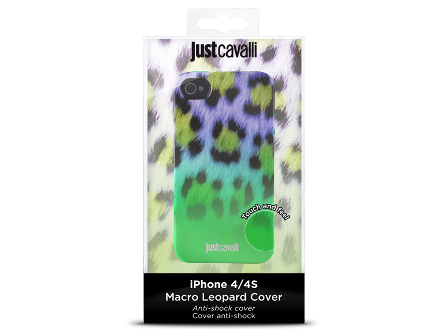 Just Cavalli Macro Leopard Cover - Hoesje voor iPhone 4/4S