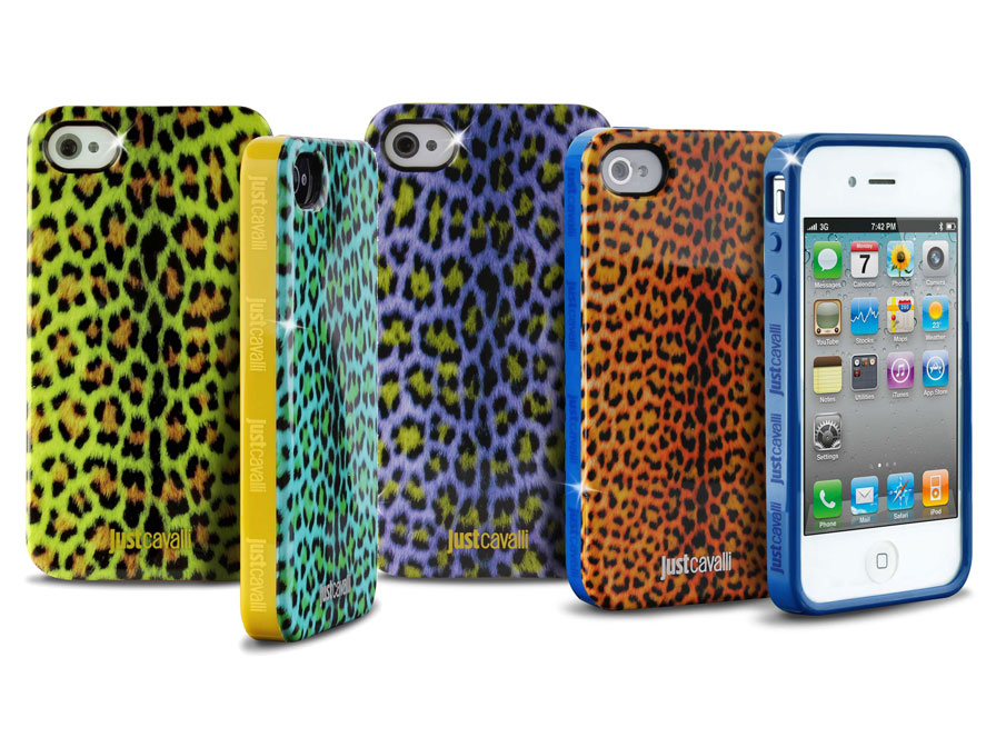 Just Cavalli Micro Leopard Cover - Hoesje voor iPhone 4/4S