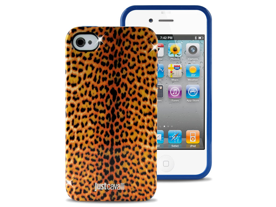 Just Cavalli Micro Leopard Cover - Hoesje voor iPhone 4/4S