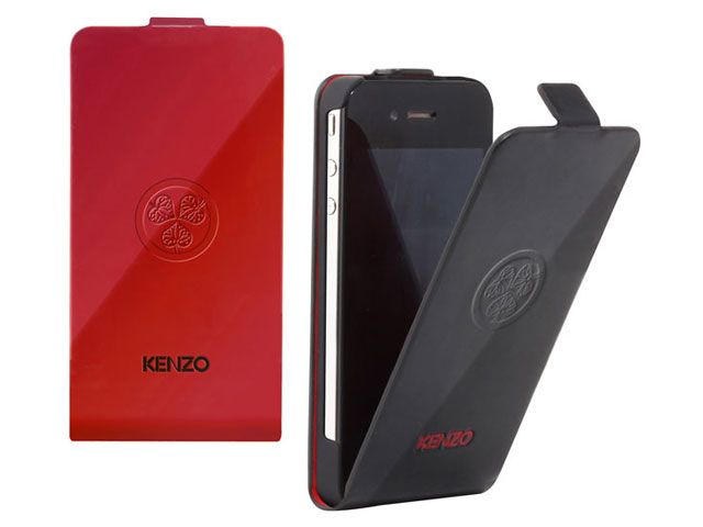 Kenzo Glossy Leather Flip Case - iPhone 4/4S hoesje