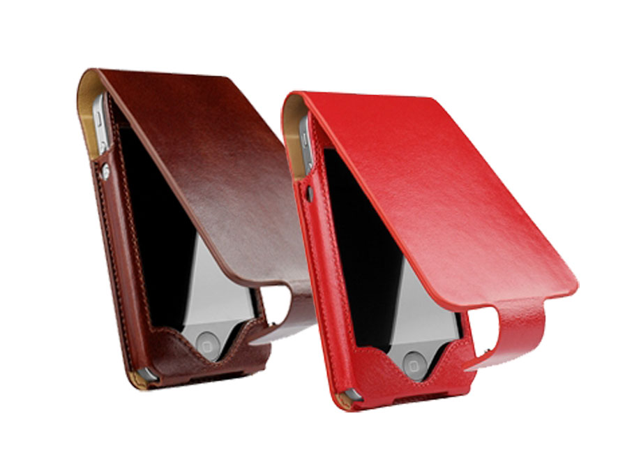 Sena Hampton Flip Leren Case Hoes voor iPhone 4/4S