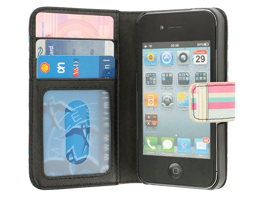 Summer Wallet Case - Hoesje voor iPhone 4/4S