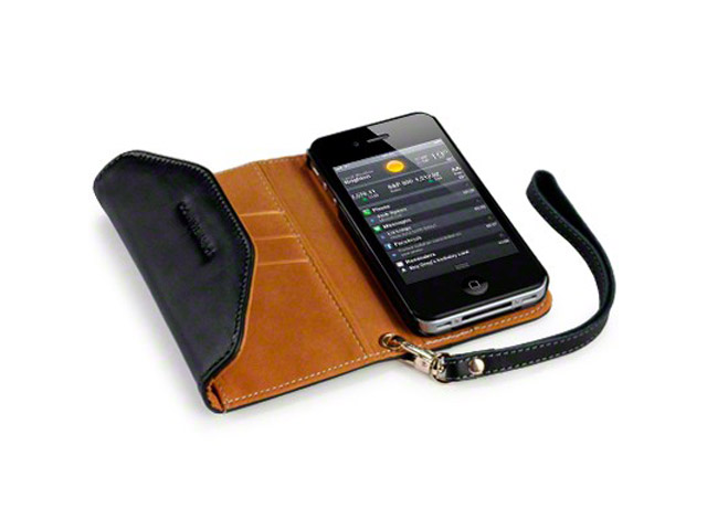 CaseBoutique Echt Lederen Wallet Case voor iPhone 4/4S