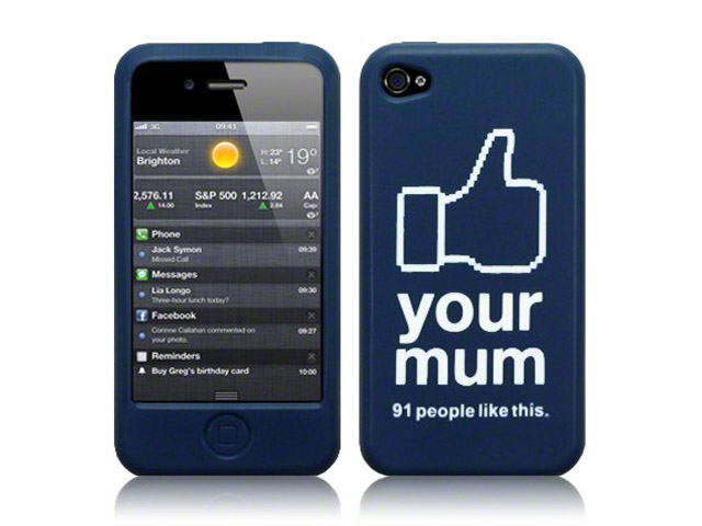 CaseBoutique 'Like Your Mum' Silicone Skin voor iPhone 4/4S