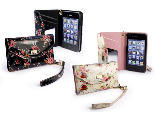 Tuff-Luv Secret Garden Wallet Case Hoesje voor iPhone 4/4S
