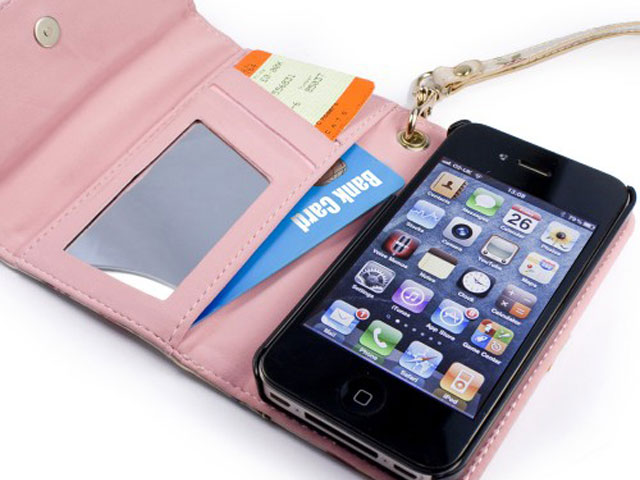 Tuff-Luv Secret Garden Wallet Case Hoesje voor iPhone 4/4S