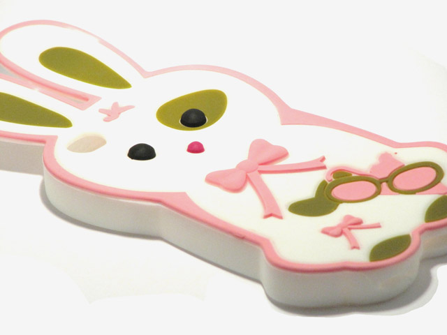Wicked Rabbit Funny Silicone Skin Case voor iPhone 4/4S