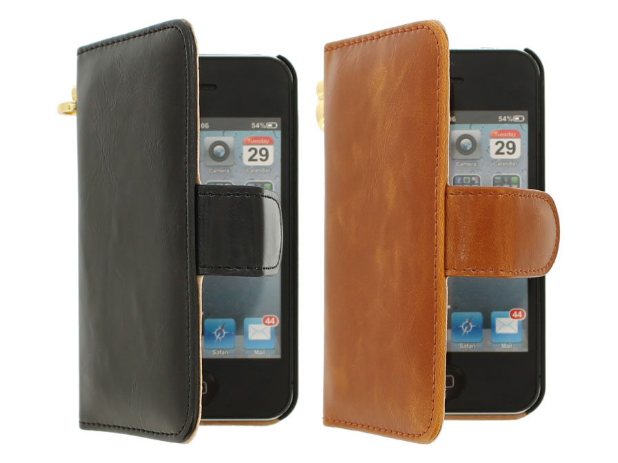 Luxury Wallet Case - iPhone 4/4S hoesje