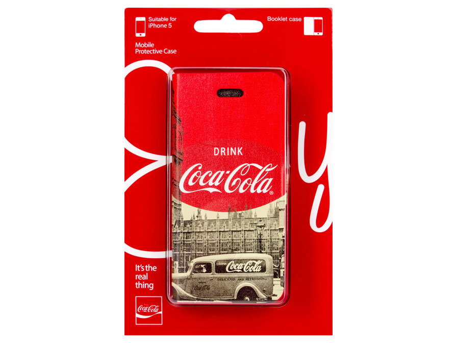 Coca-Cola City Cab Book Case Hoesje voor iPhone 5/5S