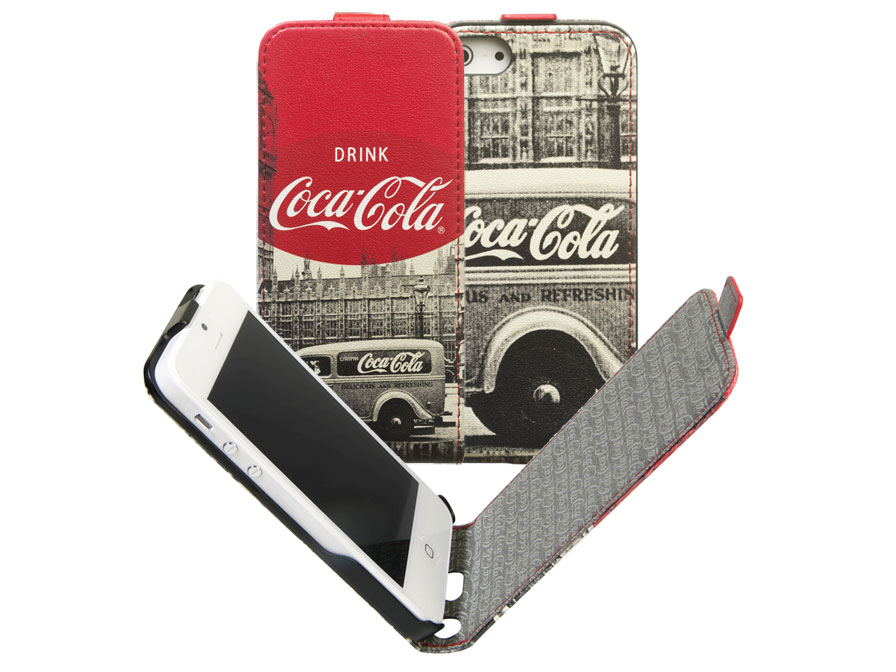 Coca-Cola City Cab Flip Case Hoesje voor iPhone 5/5S