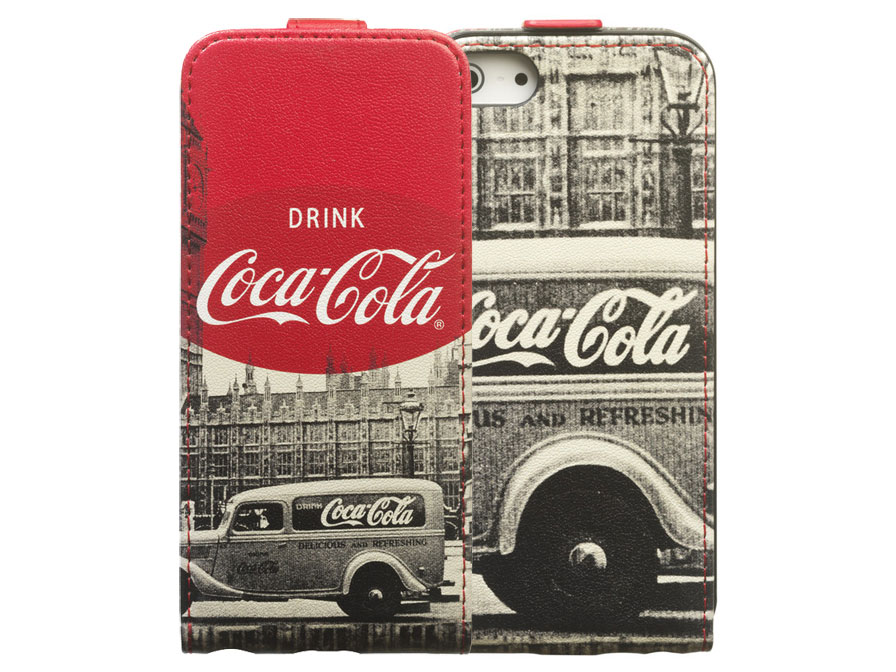 Coca-Cola City Cab Flip Case Hoesje voor iPhone 5/5S