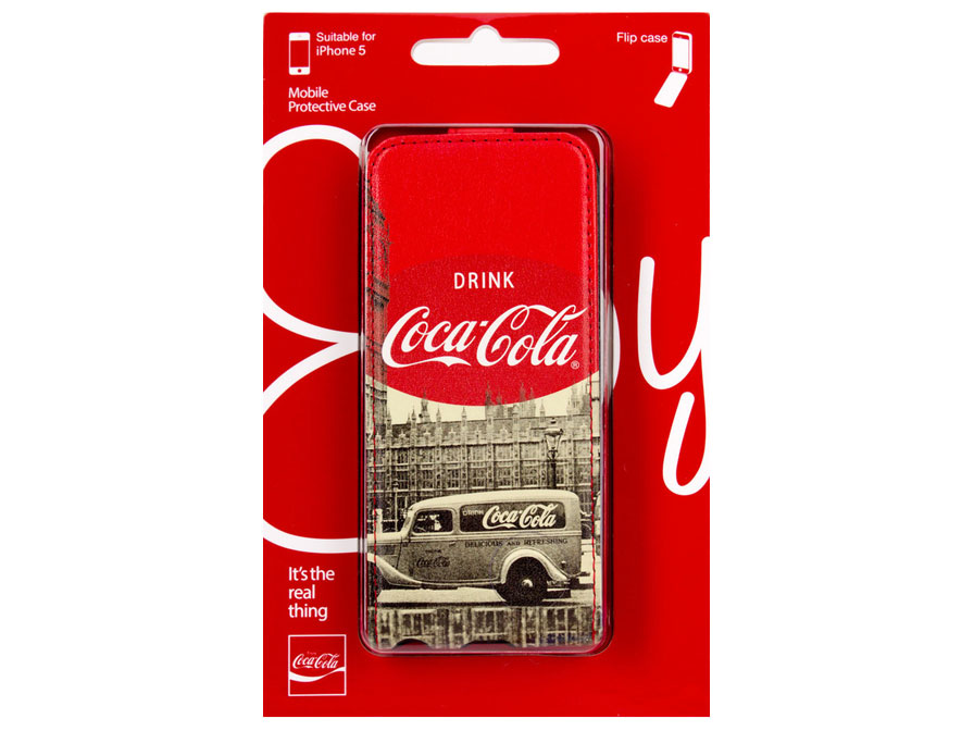 Coca-Cola City Cab Flip Case Hoesje voor iPhone 5/5S