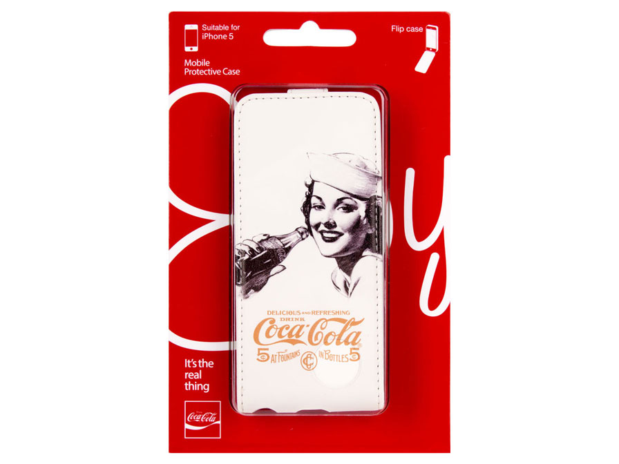 Coca-Cola Golden Beauty Flip Case Hoesje voor iPhone 5/5S
