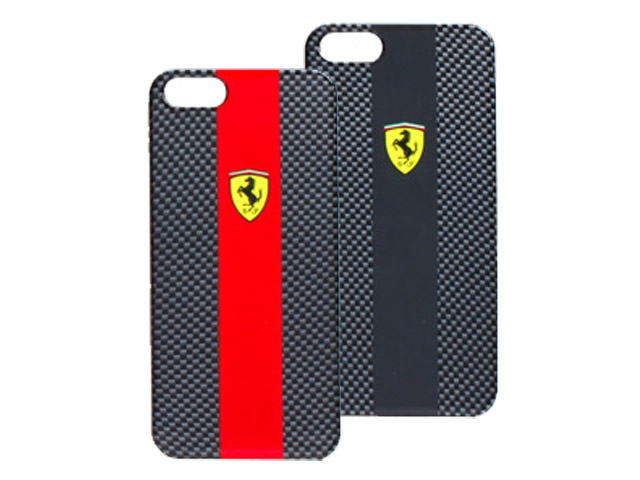 Ferrari Carbon Effect Back Case voor iPhone 5/5S