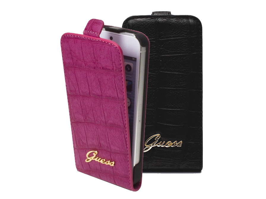 Guess Matte Croco Flip Case - iPhone SE / 5s / 5 hoesje