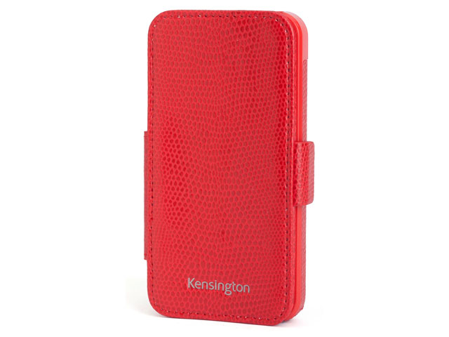 Kensington Portafolio Duo Red Snake SideFlip Wallet Case voor iPhone5/