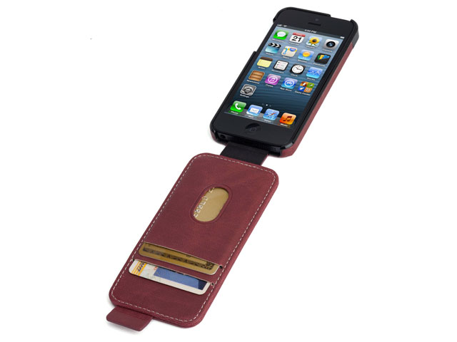 Kensington Portafolio Maroon - iPhone SE/5s/5 hoesje