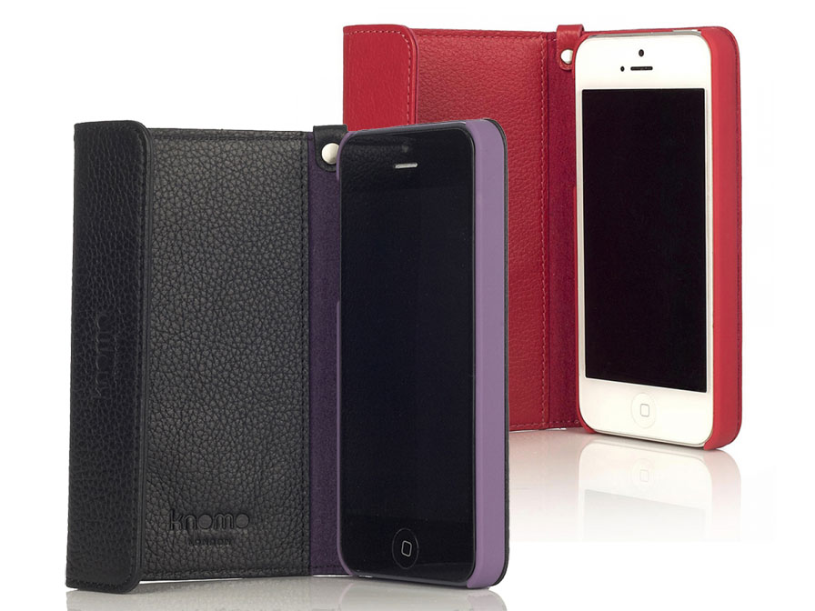 Knomo Leather Folio Wristlet Case Hoesje voor iPhone 5/5S