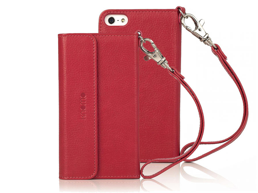 Knomo Leather Folio Wristlet Case Hoesje voor iPhone 5/5S