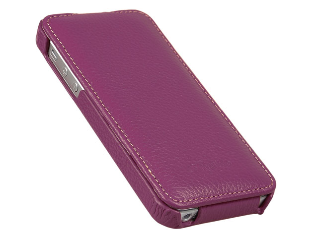 Melkco Jacka Type Purple - Leren iPhone SE/5s/5 hoesje