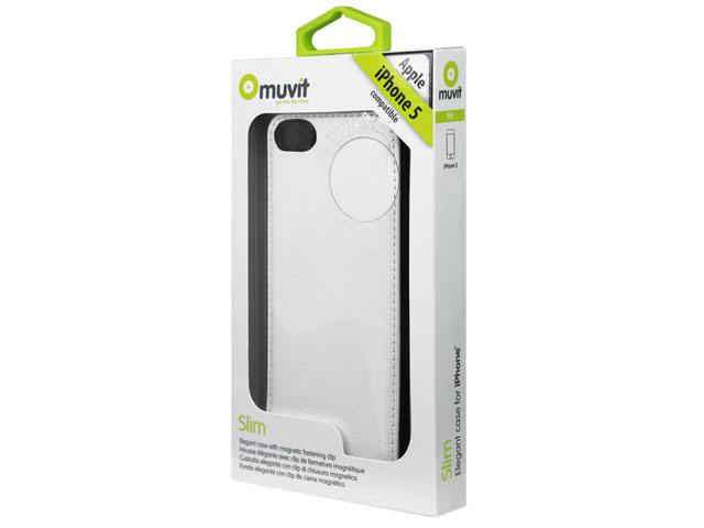Muvit Slim Elegant Flip Case - iPhone SE/5s/5 hoesje