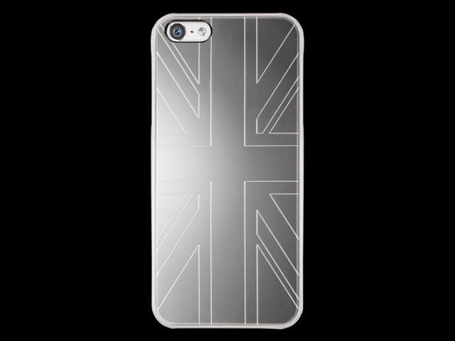 Qdos Silver Union Jack Case - iPhone SE / 5s / 5 hoesje