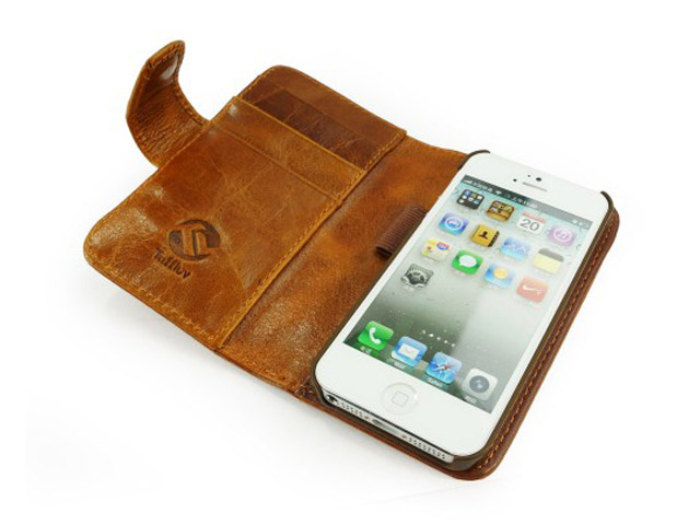 Tuff-Luv Vintage Leather Wallet Case voor iPhone 5/5S