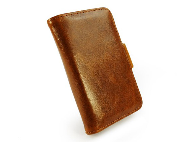 Tuff-Luv Vintage Leather Wallet Case voor iPhone 5/5S