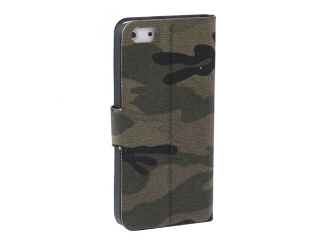 Camouflage Army Sideflip Case Hoesje voor iPhone 5/5S