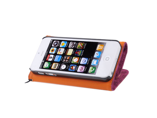 Leopard Trifold Wallet Case - iPhone SE/5s/5 hoesje