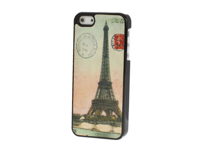 Retro Paris Hard Case - iPhone SE / 5s / 5 hoesje