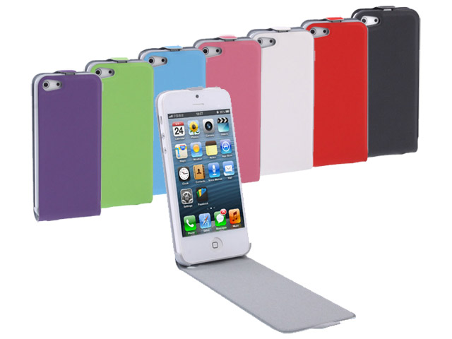 UltraSlim PU Flip Case - iPhone SE / 5s / 5 hoesje