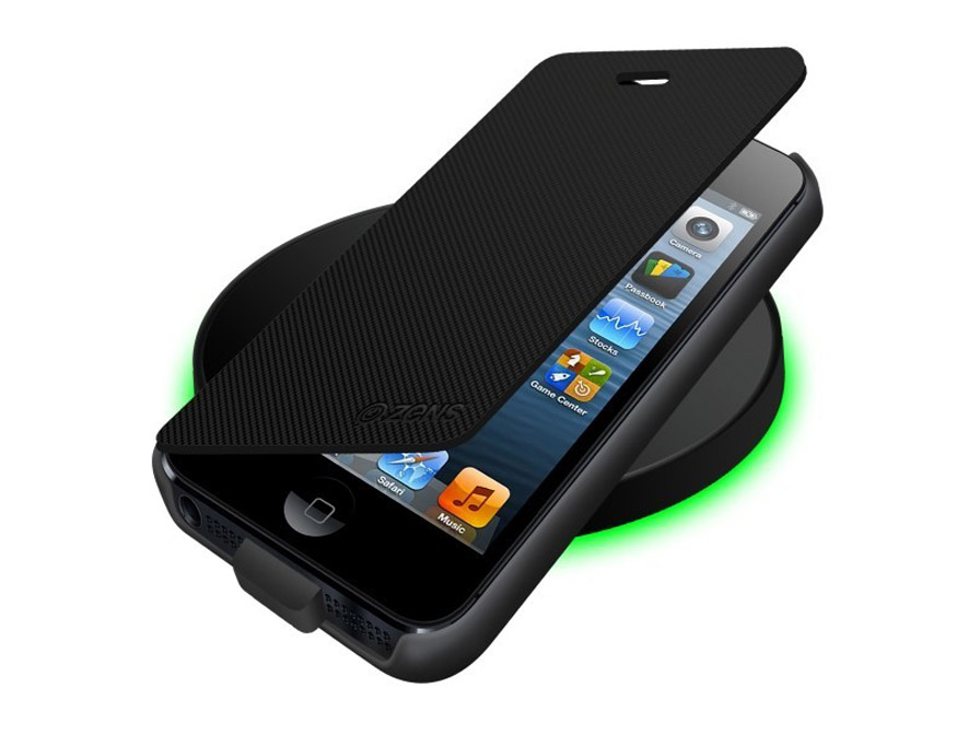 Toestemming Insecten tellen Middeleeuws ZENS Qi Wireless Charger + Wireless Charging Flip Case voor iPhone 5