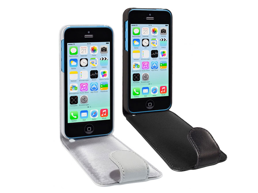 Artwizz Seejacket Leather Flip Case Hoes voor iPhone 5c