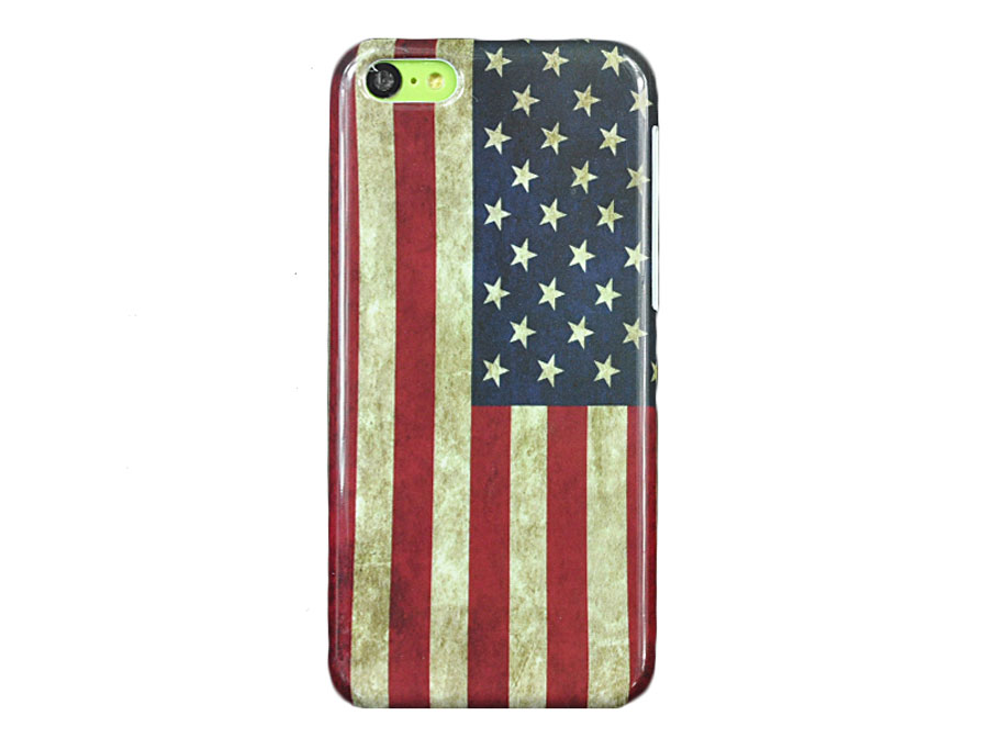 Vintage USA Flag Case Hoesje voor iPhone 5C