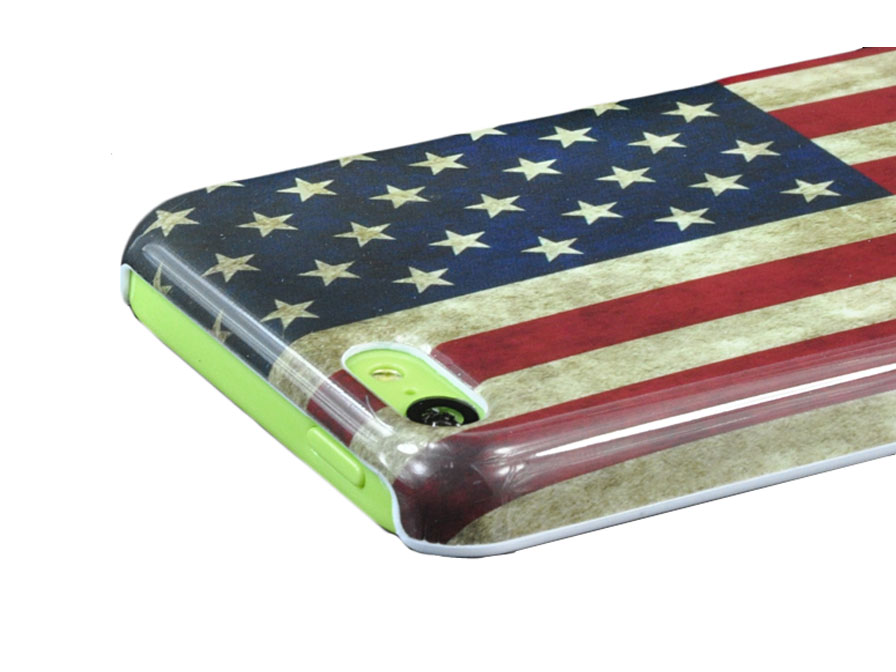 Vintage USA Flag Case Hoesje voor iPhone 5C
