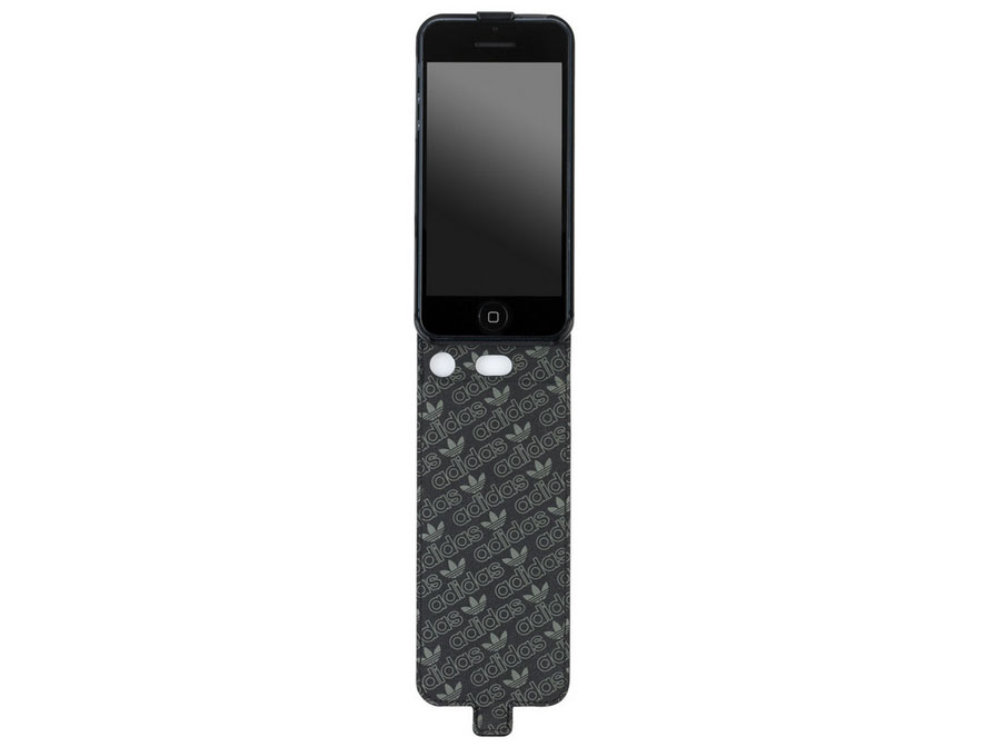 adidas Flip Case Zwart/Zilver - iPhone SE/5s/5 hoesje