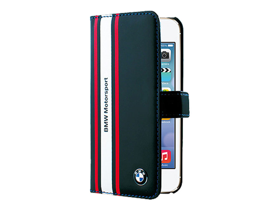 BMW Motorsport Bookcase - Kunstleren Hoesje voor iPhone 5/5S