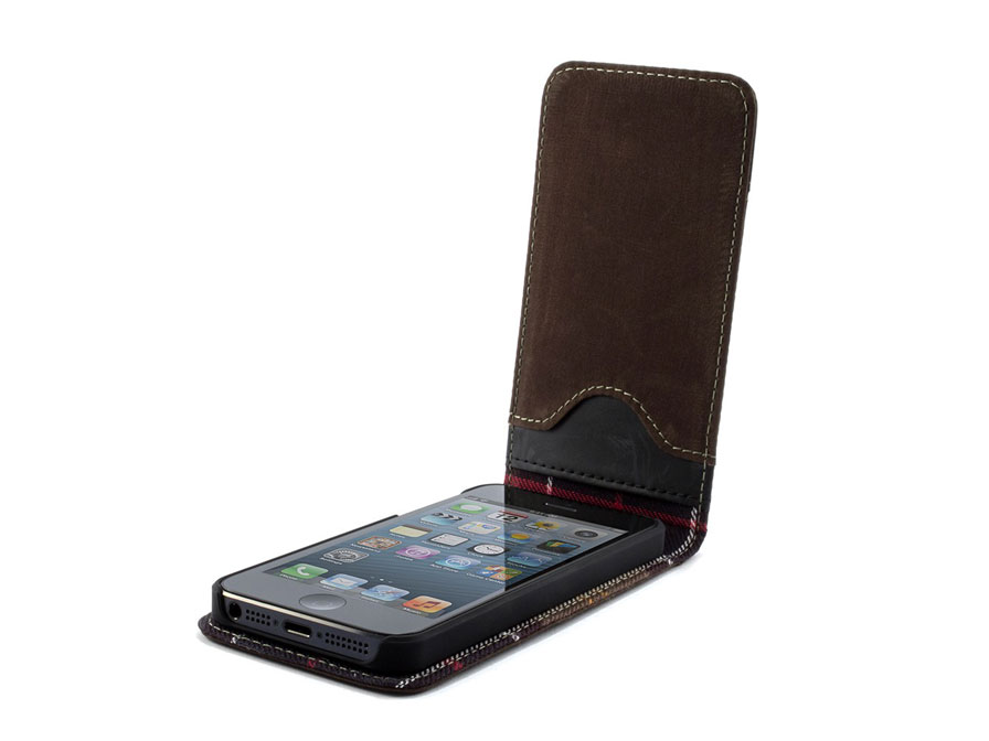 Barbour Waxed Cotton Flip Case - iPhone SE/5s/5 hoesje